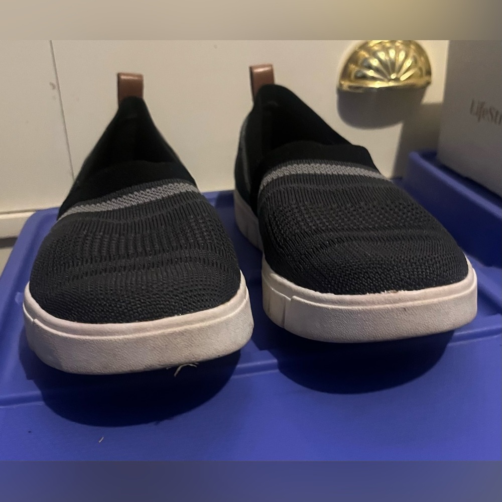 Ryka Charcoal and Gray Slip-On Shoes - Picture 3 of 13